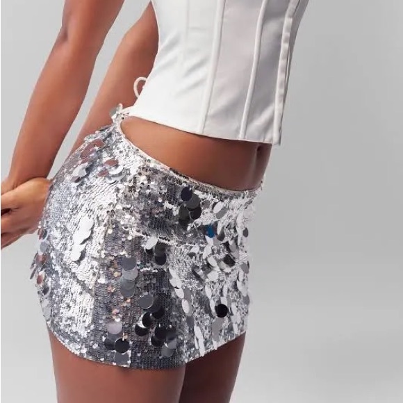 Danielle Guizio Paillette Miniskirt - Picture 3 of 3